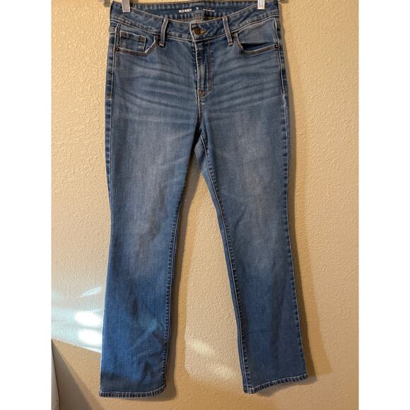 Old Navy kicker boot cut midrise women’s jeans size 10 - Picture 1 of 9